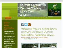 Tablet Screenshot of exteriorcareservice.com